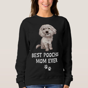 Moletom Melhor Poochon Mãe De Sempre Para Bichon Cross Poo