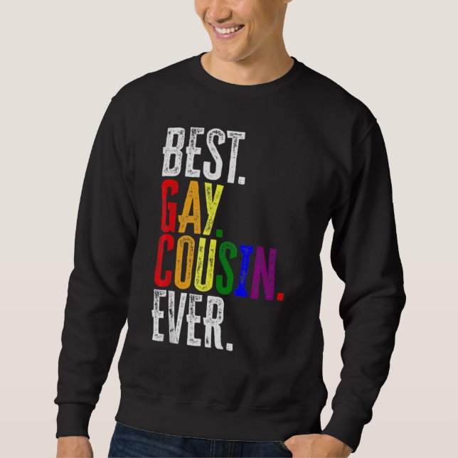 Moletom Melhor Primo Gay Ever Rainbow Lgbt Pride (Frente)