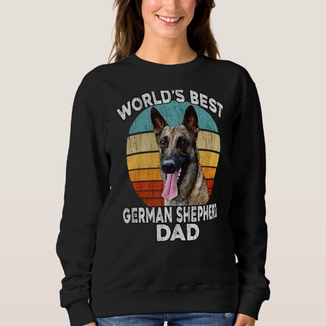 Moletom Melhor Shephar do Mundo do German shepherd dia de  (Frente)