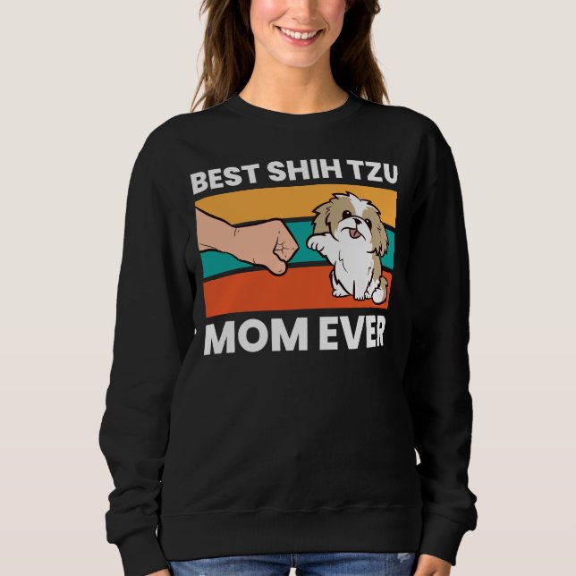 Moletom Melhor Shih Tzu Mãe Ever Shih Tzu (Frente)