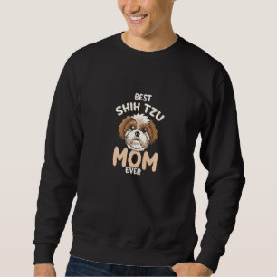 Moletom Melhor Shih Tzu Mãe Sempre Engraçada Brinquedo Bon