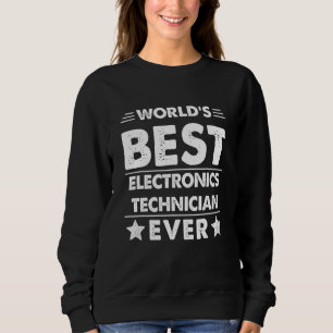 Moletom Melhor Técnico de Eletrônica do Mundo de Todos os