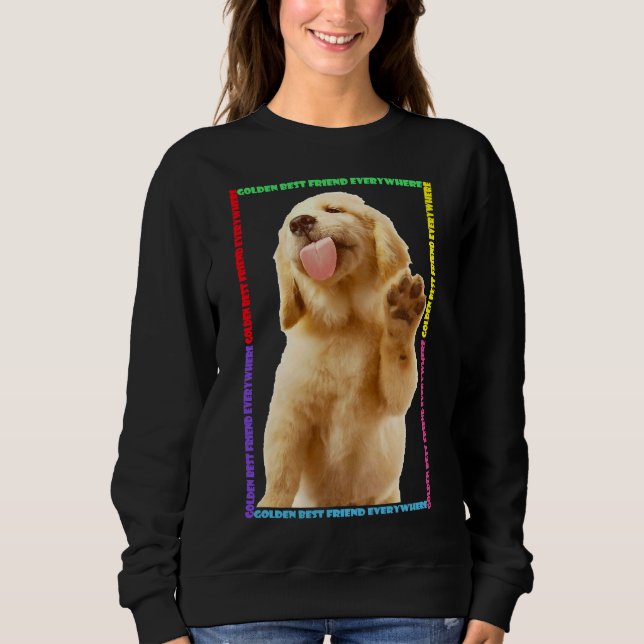 Moletom Melhores Amigos do ouro Retriever (Frente)