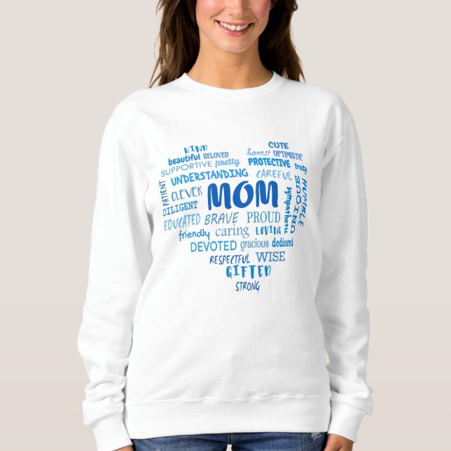 Moletom Melhores qualidades da mãe e características da ma (Frente)