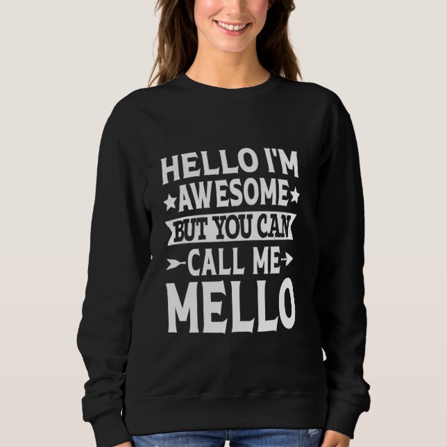 Moletom Mello Surname Me Chame De Sobrenome Da Equipe Mell (Frente)