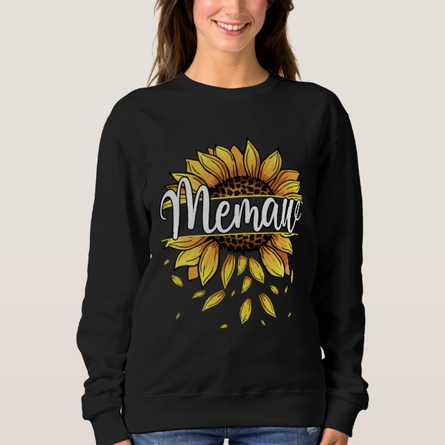 Moletom Memaw With Yellow Sunflower Floral Graphic Mothers (Frente)