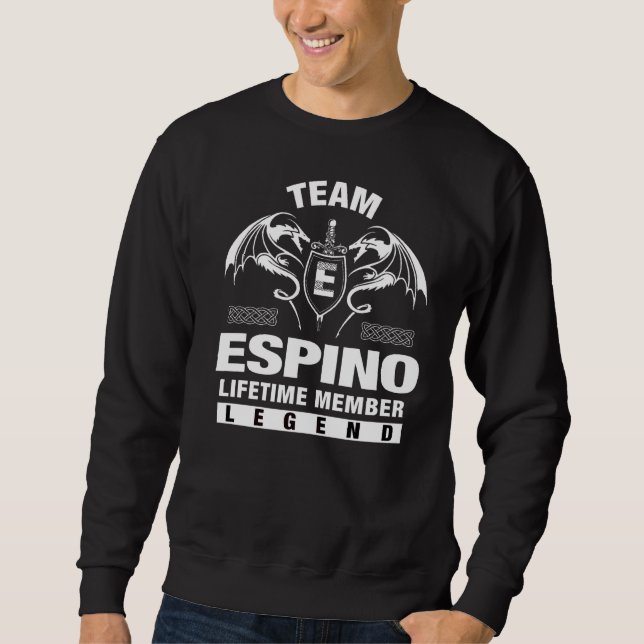 Moletom Membro da vida da equipe Espino (Frente)