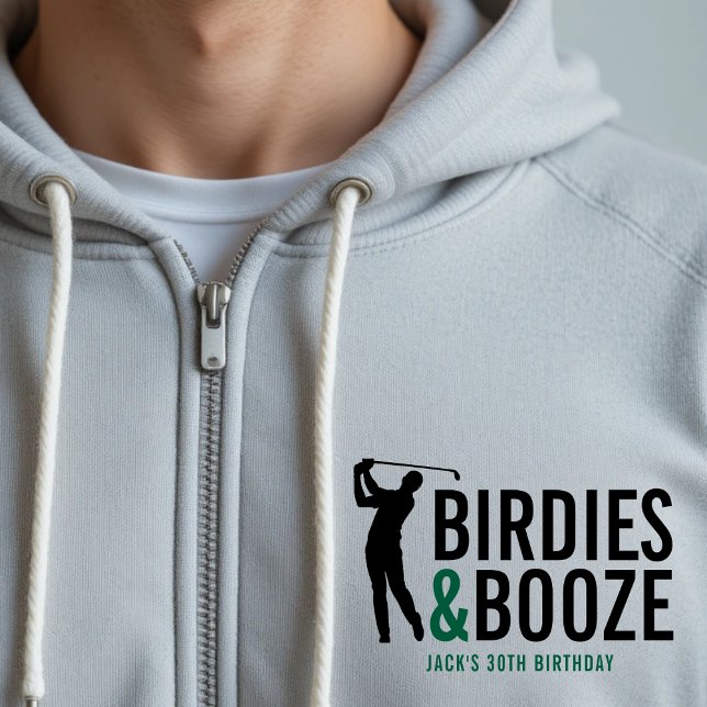Moletom Membro do Birdies & Booze Adult Golf Club Aniversá (Birdies & Booze Adult Golf Club Member Birthday Hoodie
)