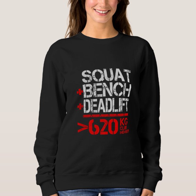 Moletom Membro do Clube de Powerlifting 620 kg (Frente)
