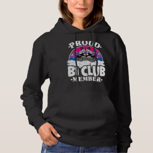 Moletom Membro do Clube Ortod Raccoon Bandeira Bisexual Ra