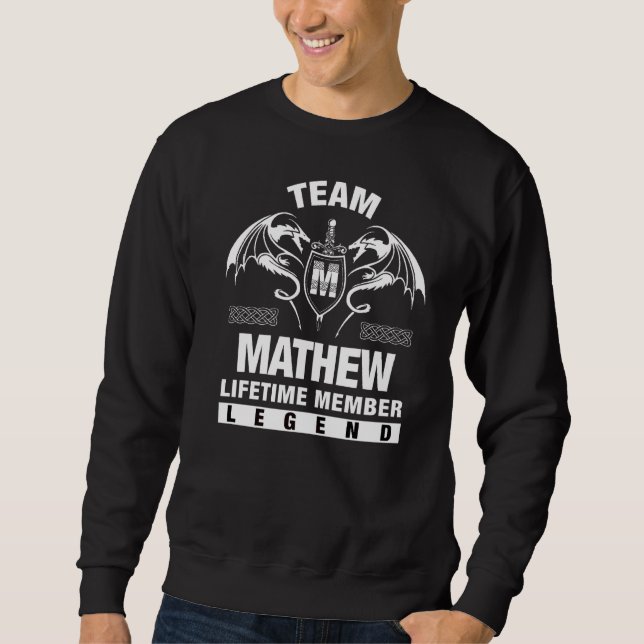 Moletom Membro do Tempo de Vida do Team Mathew (Frente)