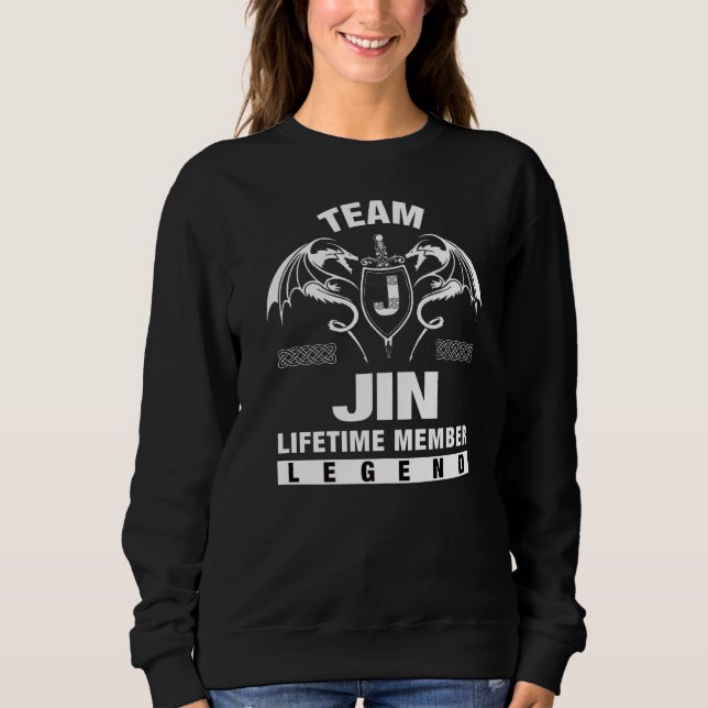 Moletom Membro do Time do Team Jin (Frente)
