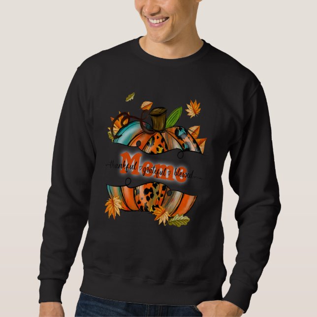 Moletom Meme Pumpkin Leopard Meme Grateful Blesse (Frente)