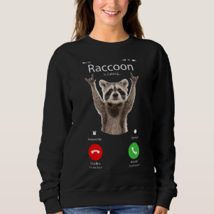 Moletom Meme Raccoon está chamando