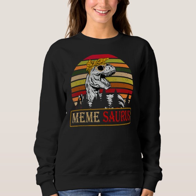 Moletom Memesaurus Rex Dinosaur Meme Família Saurus (Frente)