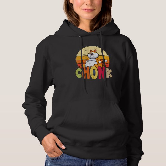 Moletom Memória De Gato Chonk De Chonk De Sobrepeso Para F (Frente)