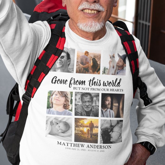 Moletom Memorial da Colagem de Fotos da Família de Homenag (Criador carregado)