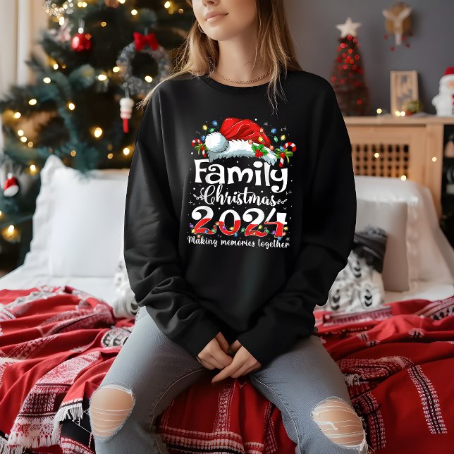 Moletom Memórias do Fazer do Natal da Família 2024 Juntas (Criador carregado)