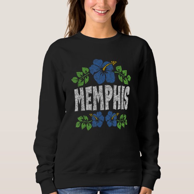 Moletom Memphis Flowers Distressed Color Print (Frente)