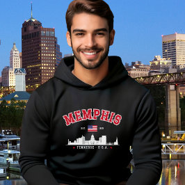 Moletom Memphis Skyline – Est. 1819 Southern Pride"