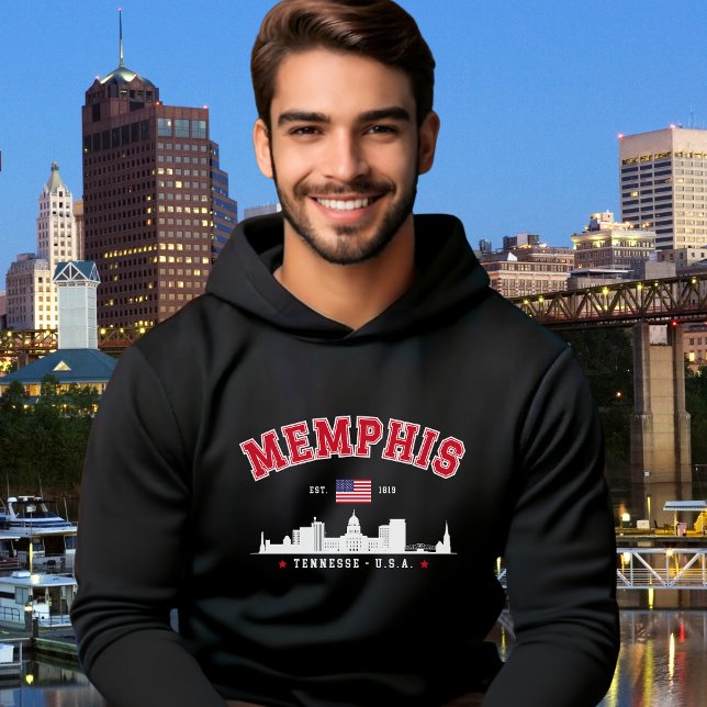 Moletom Memphis Skyline – Est. 1819 Southern Pride" (Criador carregado)