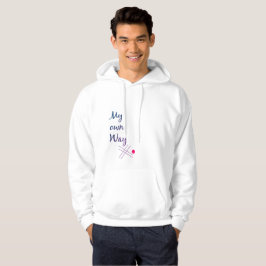 Moletom Men’s Typography Hoodie – My Own Way Quote