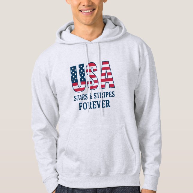 Moletom Men’s USA Patriotic Hoodie – Perfect Gift for Him (Frente)