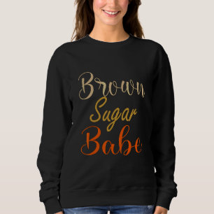 Moletom Menina de Açúcar Castanho Babe Melanina 1