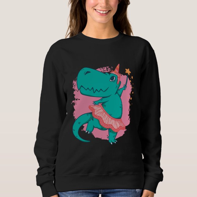Moletom Menina Dinossauro Fofa (Frente)