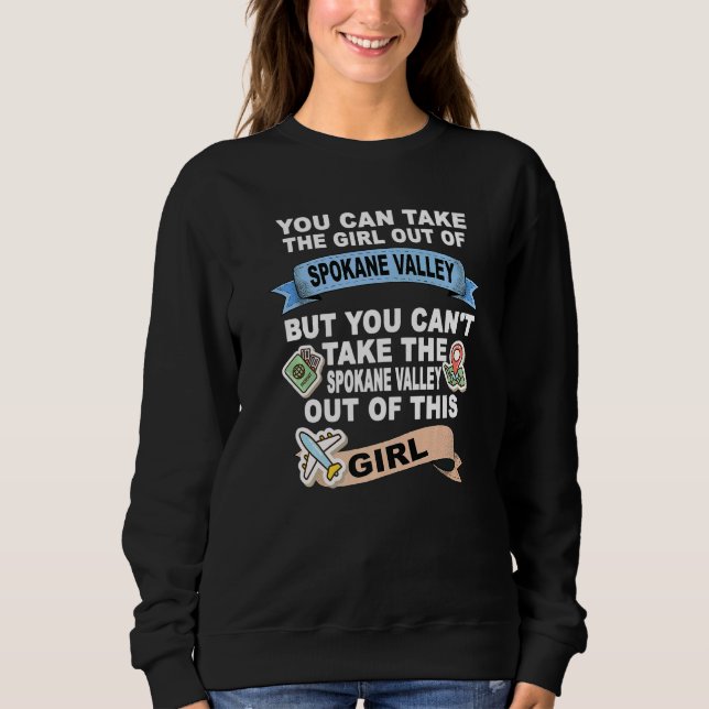 Moletom Menina do Vale da Cidade de Spokane (Frente)