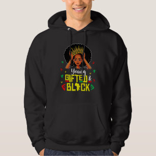 Moletom Menina Negra Dotada E Jovem Rainha Da Melanina Eng