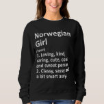 Moletom Menina Norueguesa, Noruega Funny Country Home Root<br><div class="desc">Menina Norueguesa,  Noruega,  Engraçada,  País Residencial,  Descendência</div>
