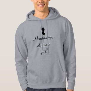 Moletom Menina obstinado obstinado de Jane Austin