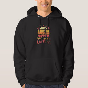 Moletom Menina Que Adora Curling Player Equipe Treinador C