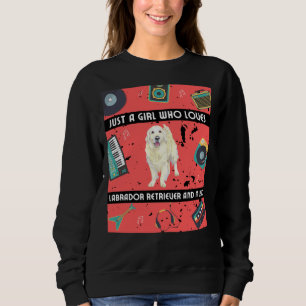 Moletom Menina que ama Labrador Retriever Labrador Retriev