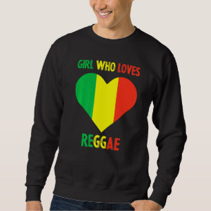 Moletom Menina que ama música reggae Jamaica Rastafari Jam
