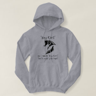 Moletom Menina, quis dizer Hay, esse é o seu trabalho, cer