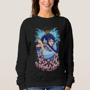 Moletom Menina Samurai Katana Guerreira Japonesa Kendo