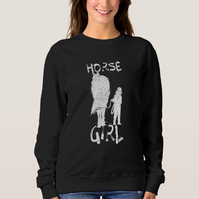 Moletom Meninas cavaleiras equestres cavaleiras (Frente)