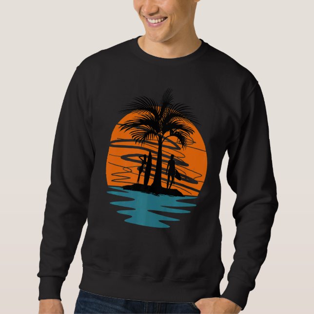 Moletom Meninas Com Conselhos De Surf Na Ilha Do Sunset (Frente)