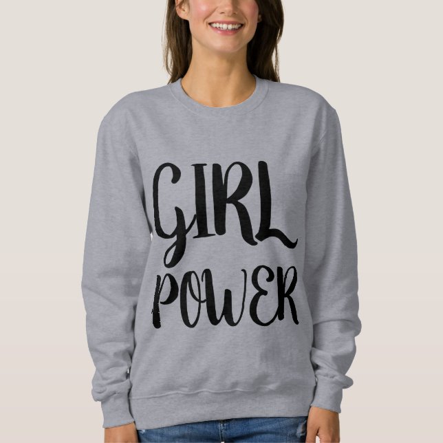 MOLETOM MENINAS DE POTÊNCIA DE GAROTAS T-SHIRTS SWEATSHIRT (Frente)