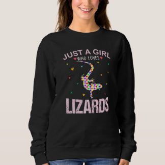 Moletom Meninas Lizardes Apenas Uma Menina Que Ama Lizard