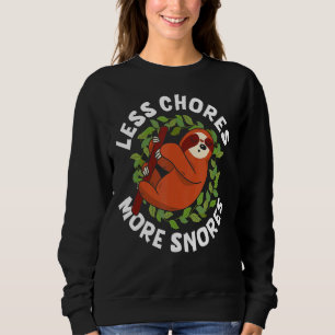 Moletom Meninas Menos Chores Mais Snores Adoram Litas Lent