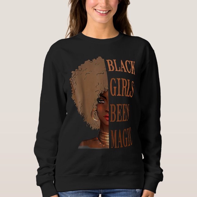 Moletom Meninas Negras Foram Rainhas Mágicas Africanas Par (Frente)