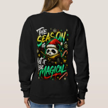 Meninas Samurai Panda Estilo de Rua Natal Mágico