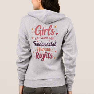 Moletom Meninas Só Querem Ter Direitos Humanos Fundamentai