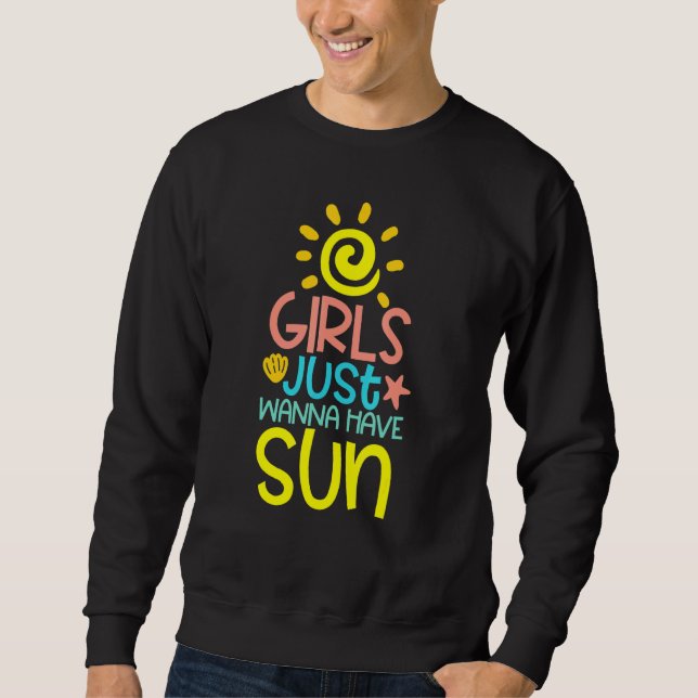 Moletom Meninas Só Querem Ter O Gráfico Sun Summer 2 (Frente)