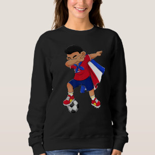 Moletom Menino de futebol da Costa Rica, crianças de futeb