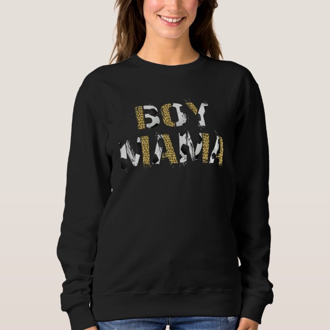 Moletom Menino Mamãe Para Mulher Leopardo Imprime Tema De  (Frente)