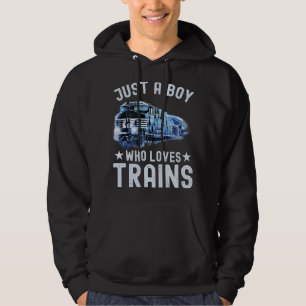 Moletom Meninos Engraçados Apenas Um Menino Que Adora Tren